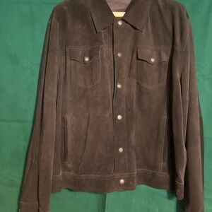 Men's Brown Suede Jacket